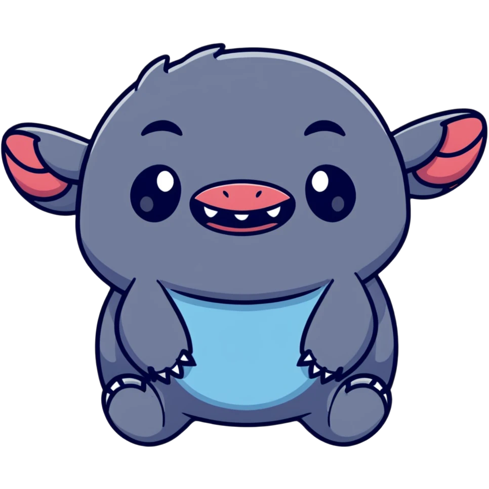 funny Stitch face making silly expression emoji
