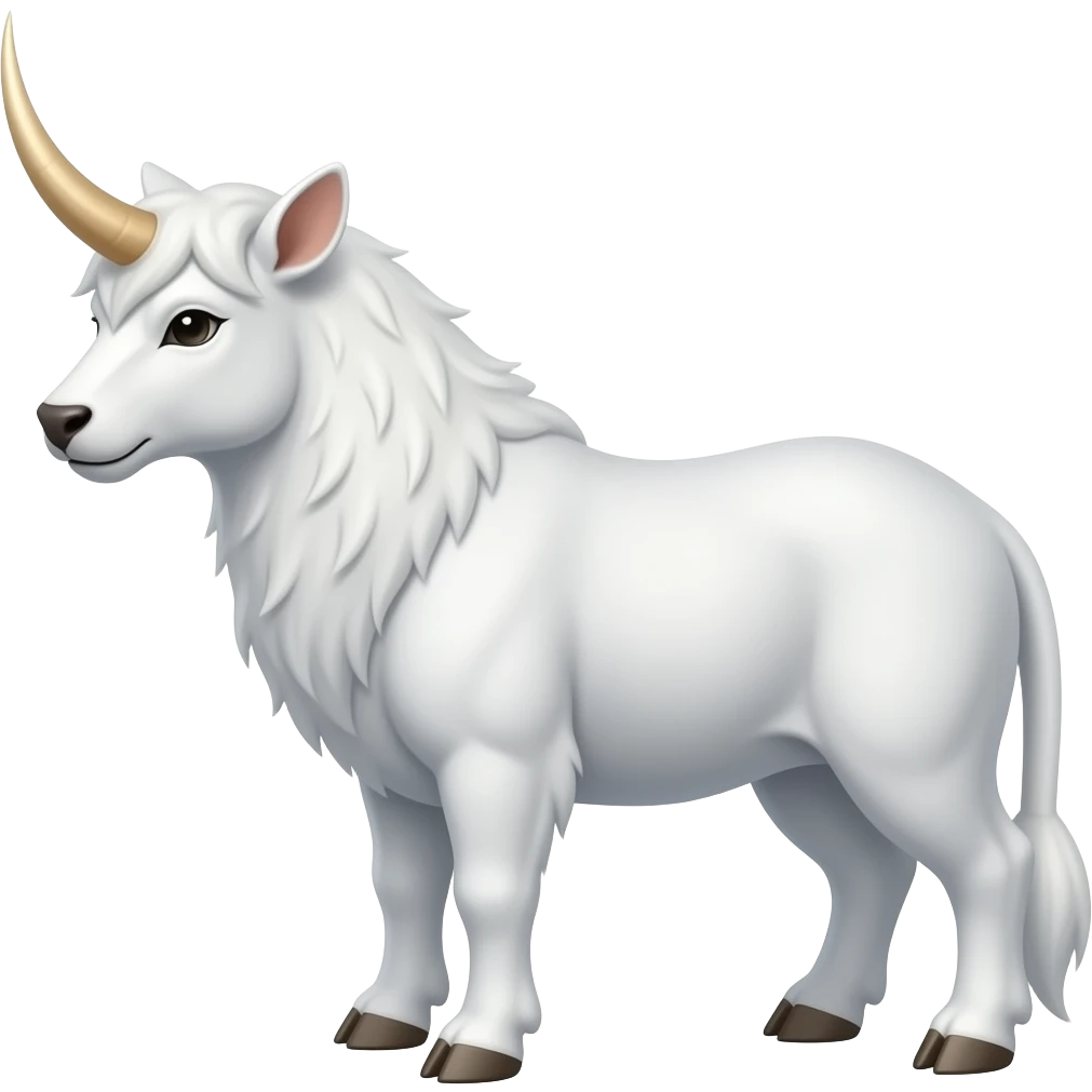 Horned White Animals emoji