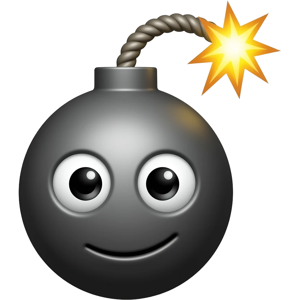 bomb emoji