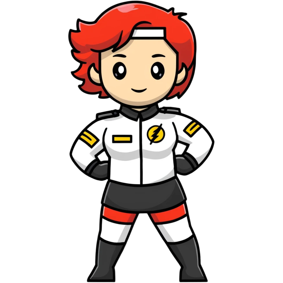 Female superhero band director emoji