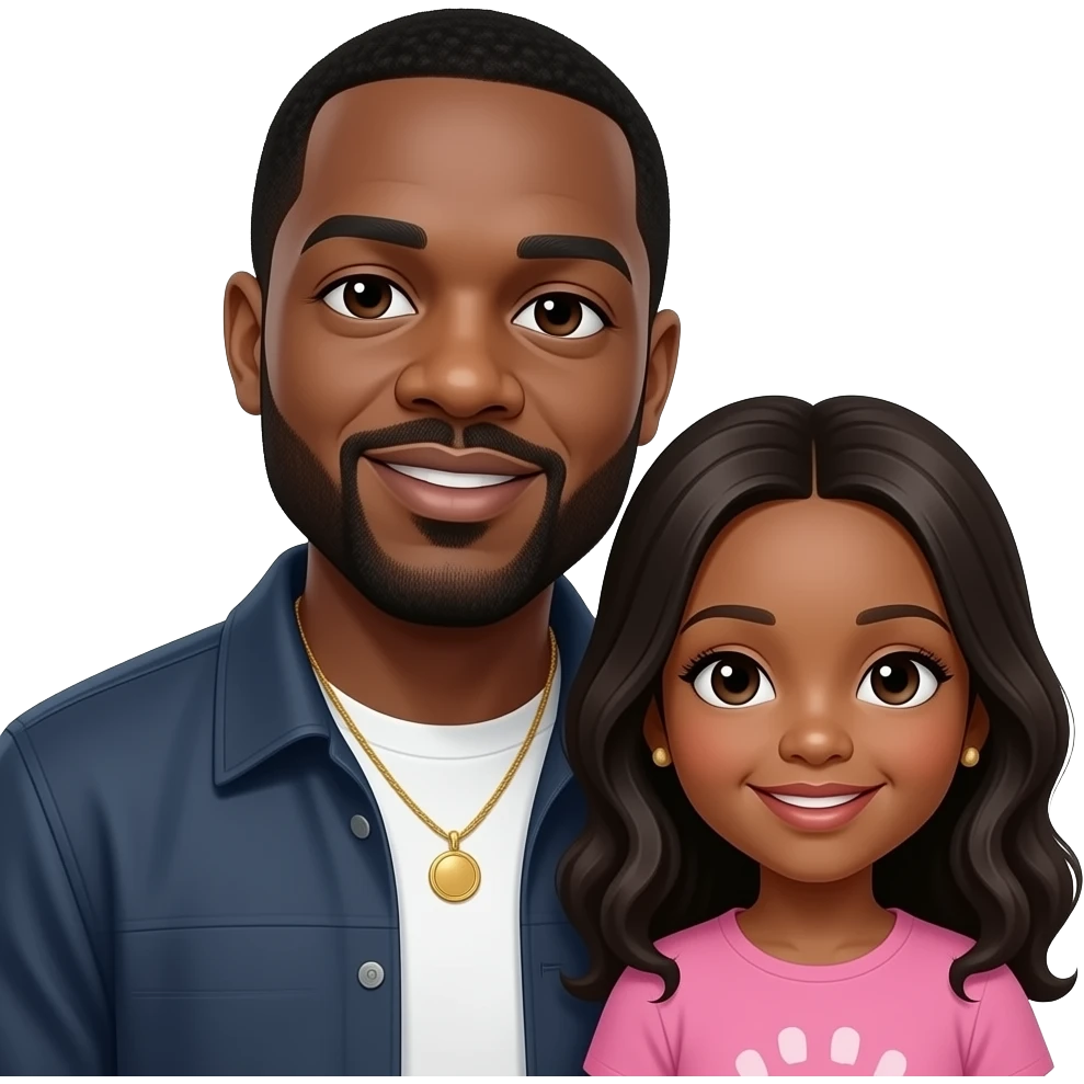 diddy with a kid that is a girl emoji