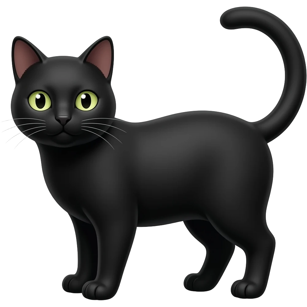 I love black cat emoji