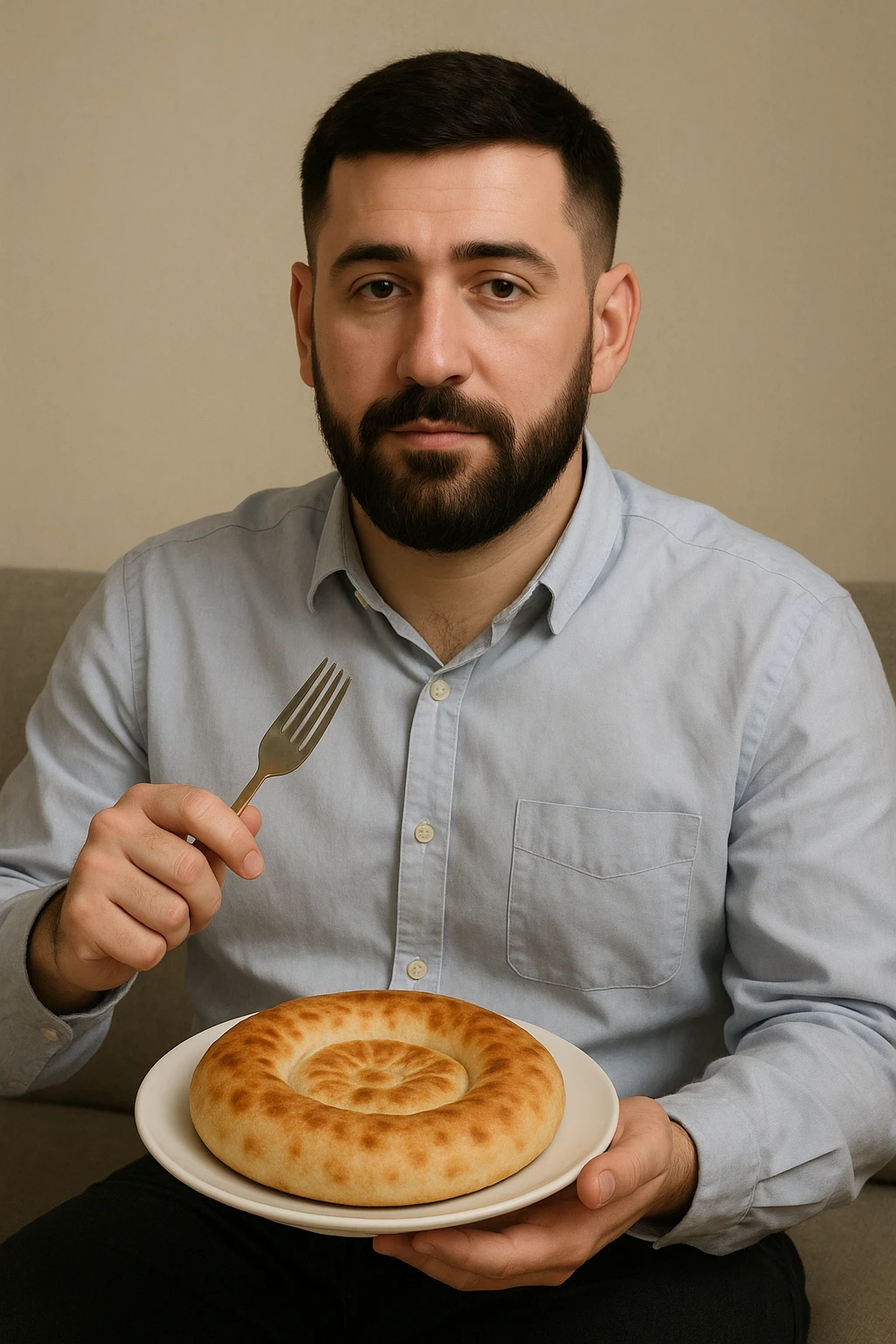 birinchidagi odamni yuziga 2 rasmdagi odamga uzidak qilib chizib bergin xuddu shunday non yen utirganini emoji