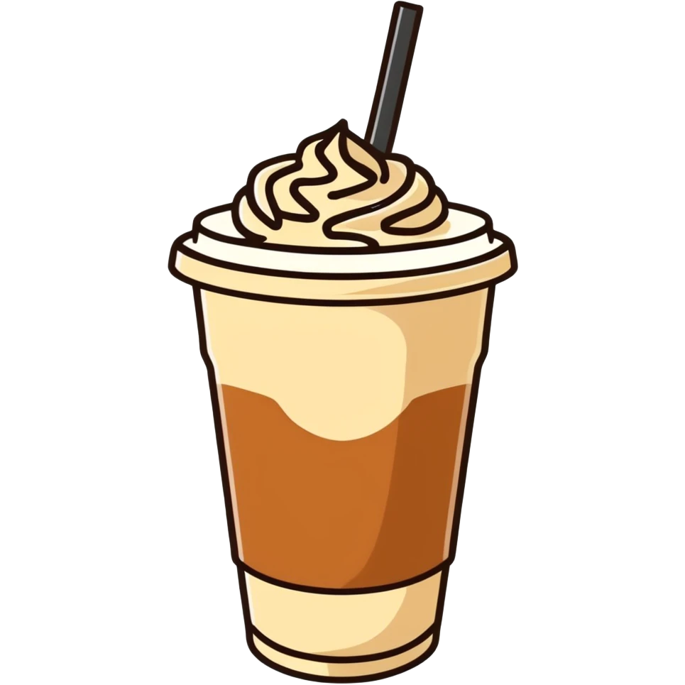 Iced coffee emoji
