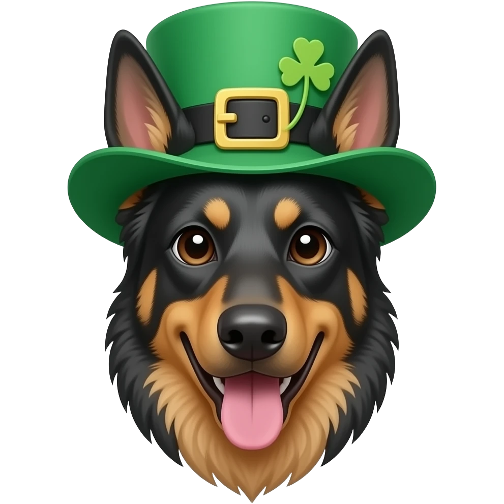 Leprechaun weimeraner head emoji