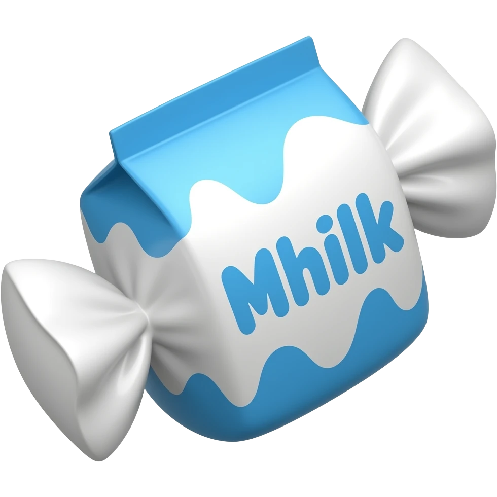 Milk candy emoji