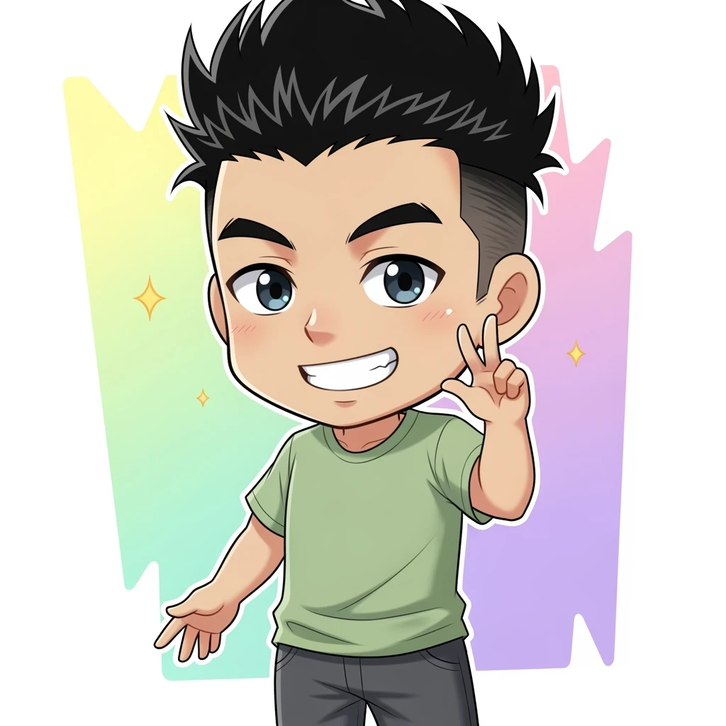 A man chibi style emoji