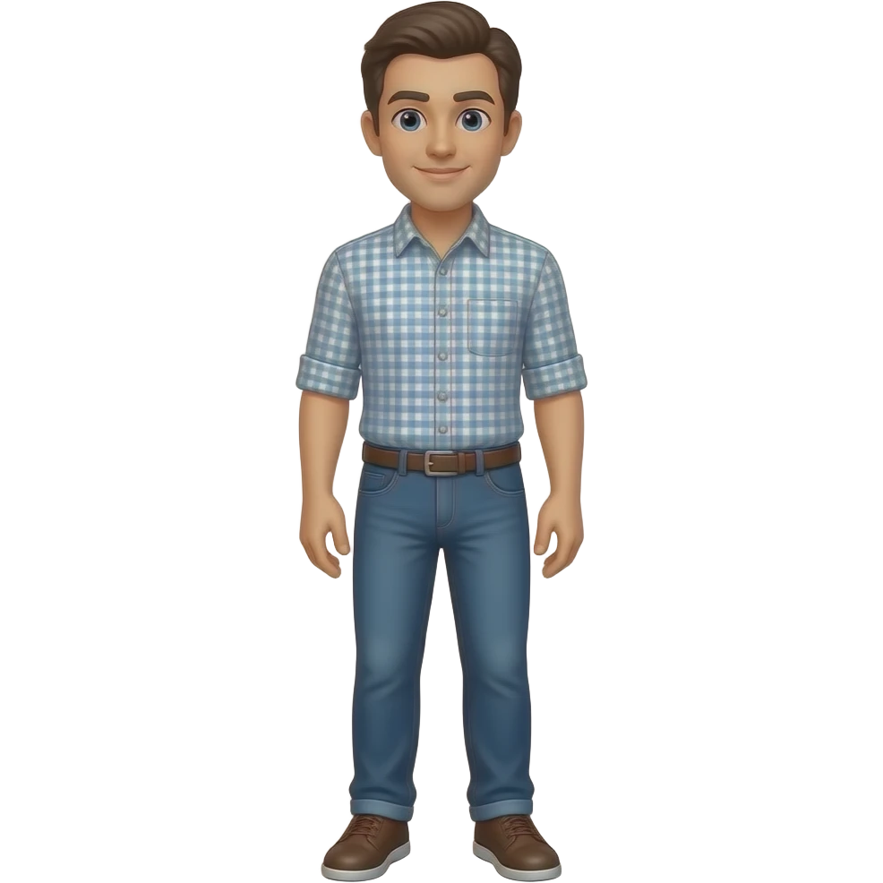 a man standing up  fullbody emoji