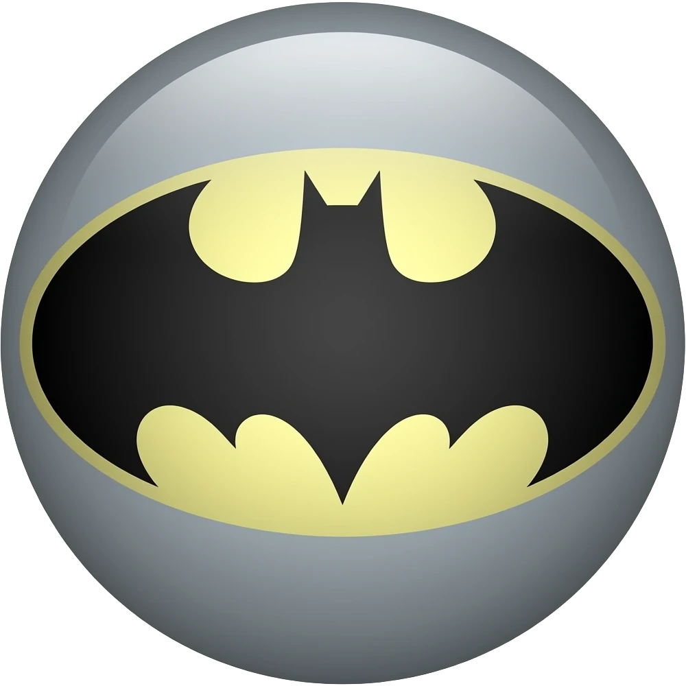 Genérame un emogi con el logo de batman emoji