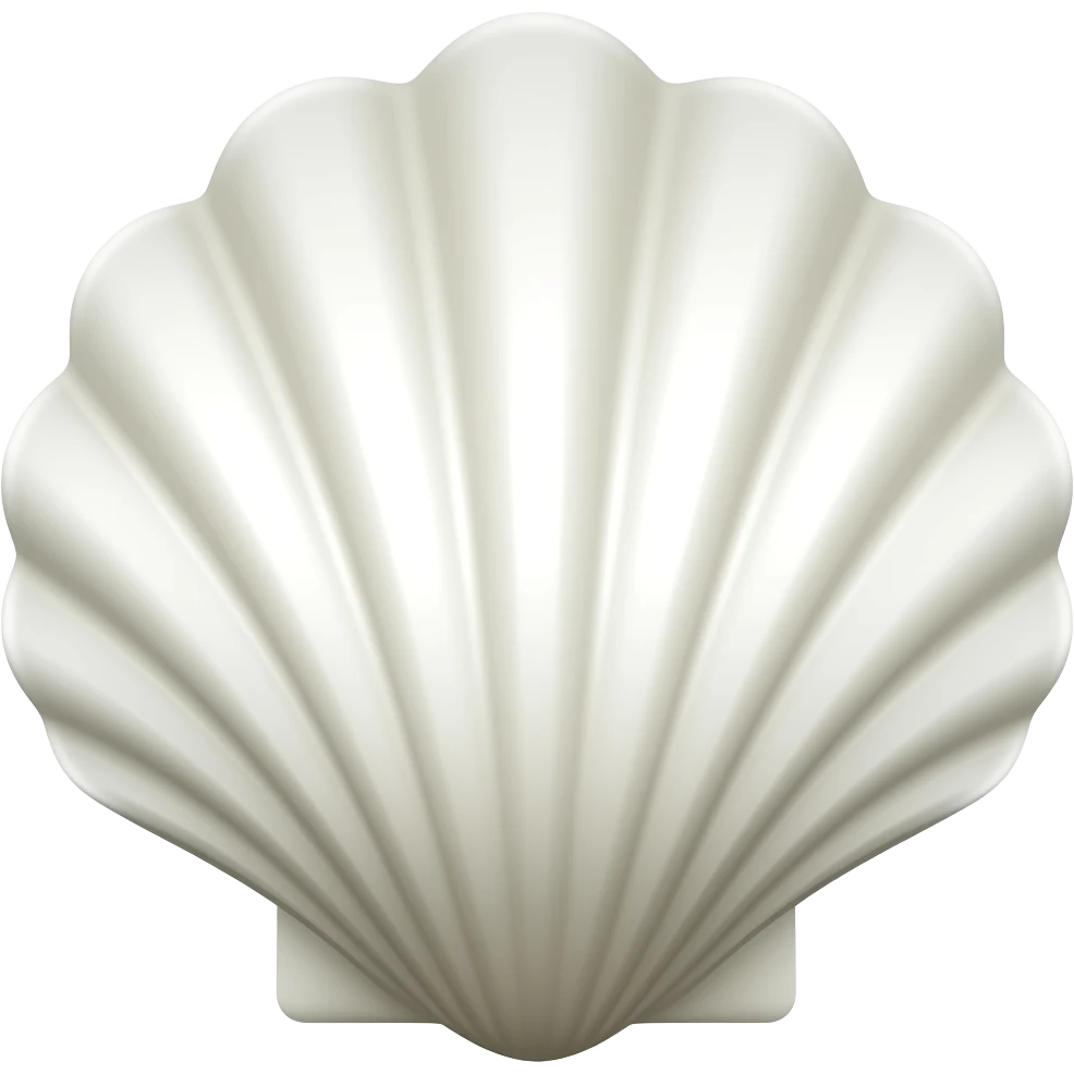 white shell emoji emoji