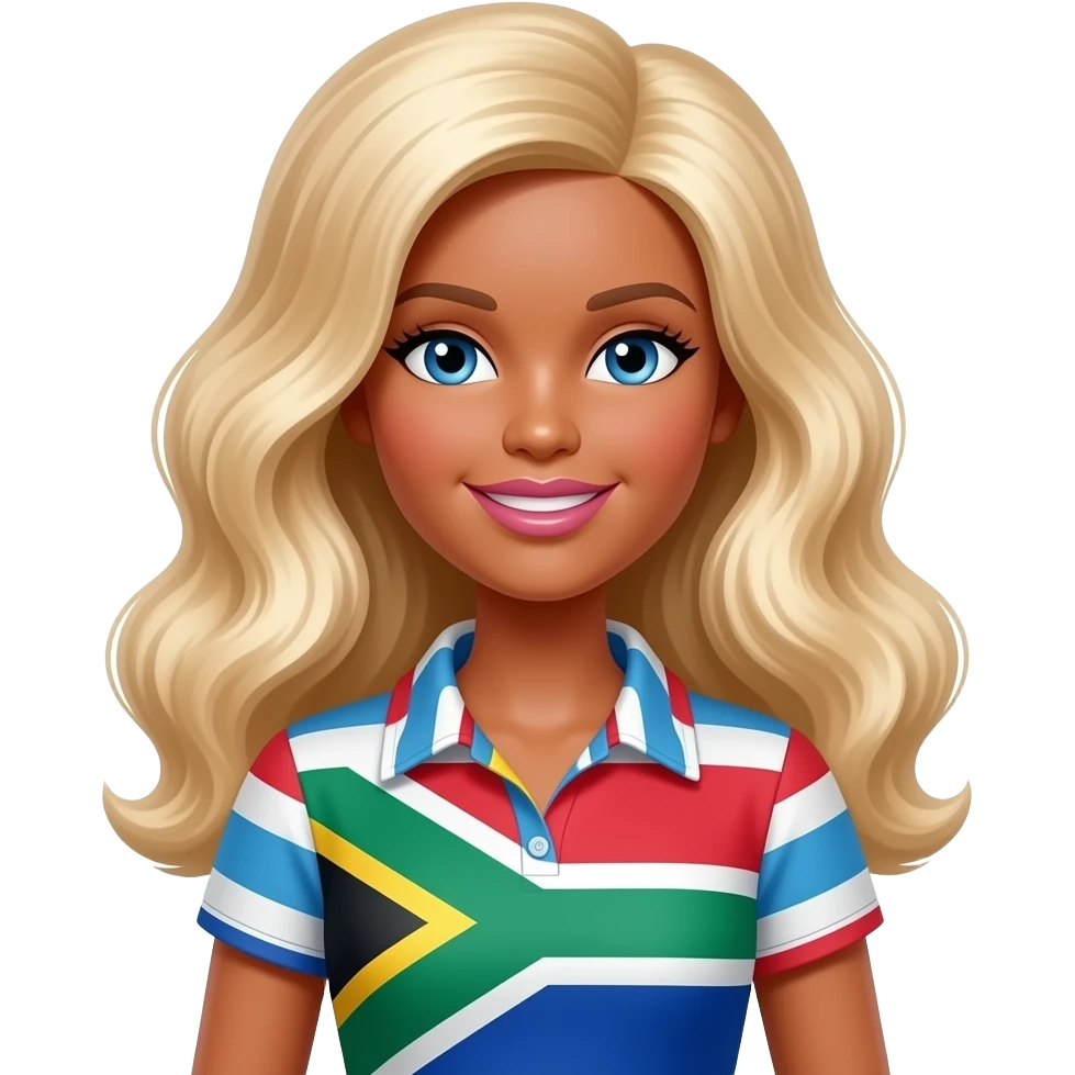 south african barbie emoji