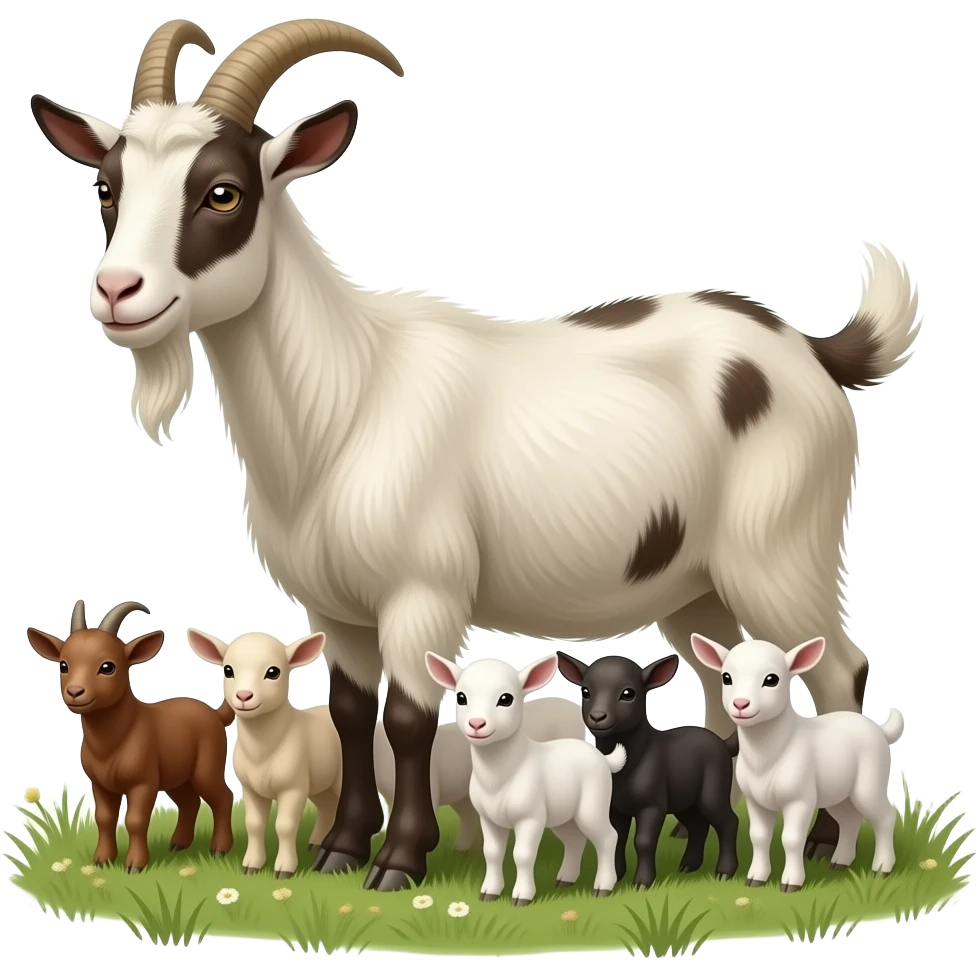 Una mamà cabra, la de las siete cabras. emoji