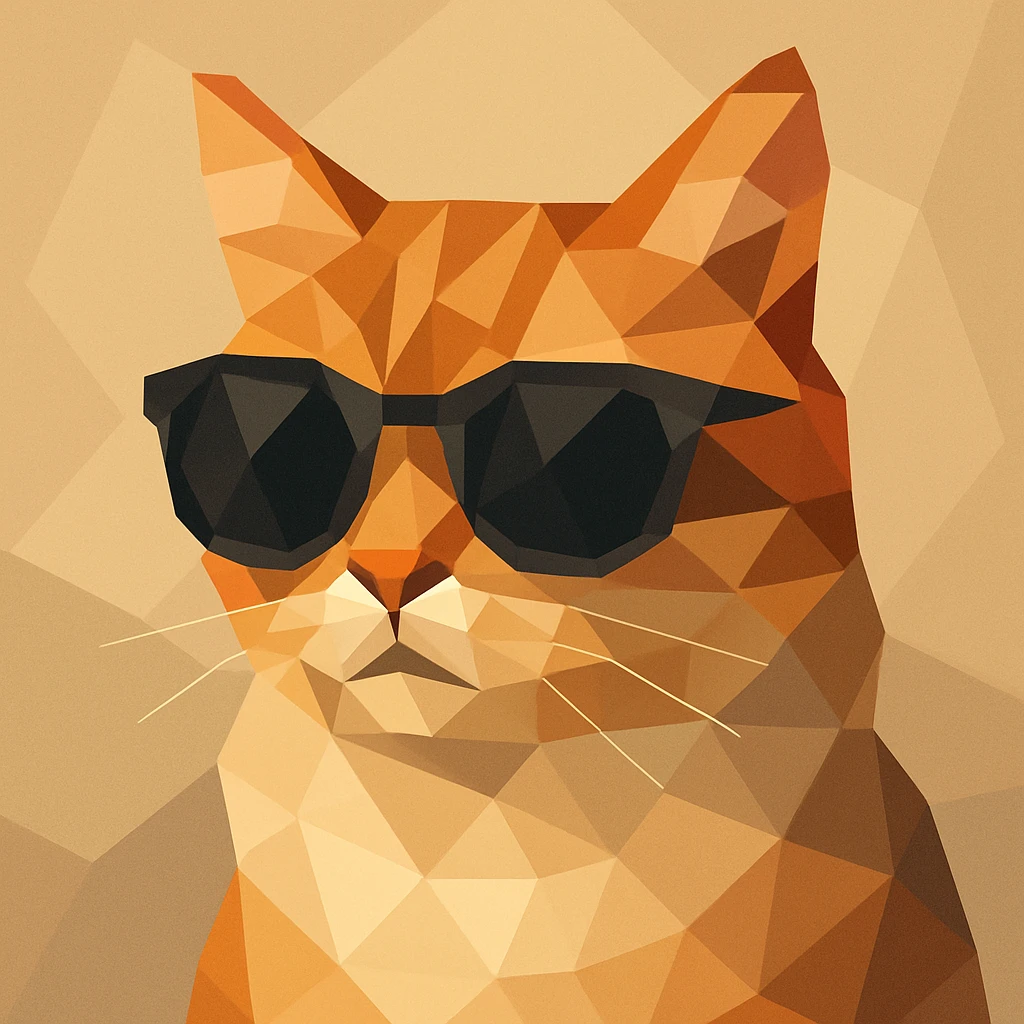Cat wearing sunglasses emoji