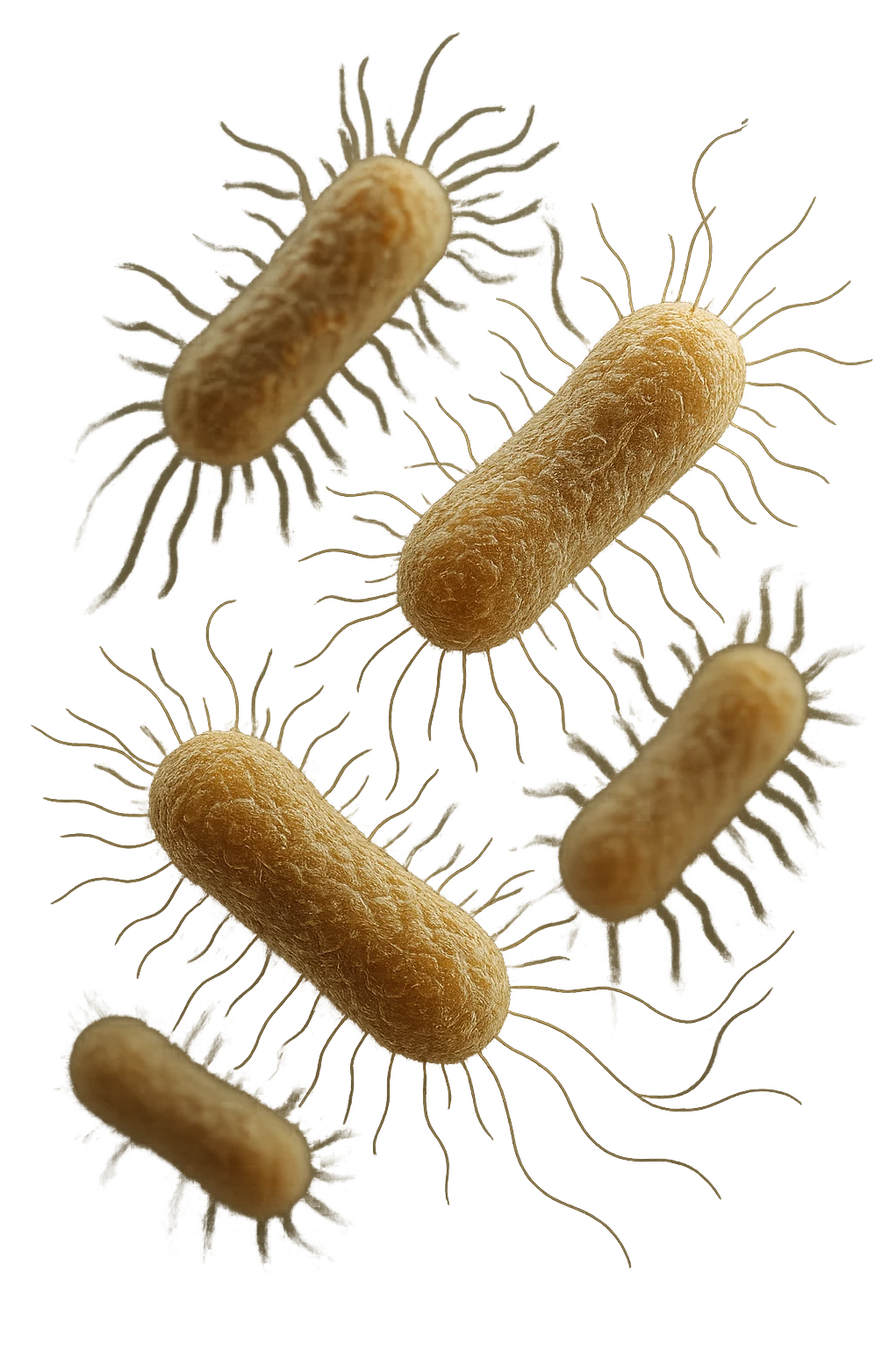 batteri intestinali anatomici fluttuano in aria, iperrealistico 4k emoji