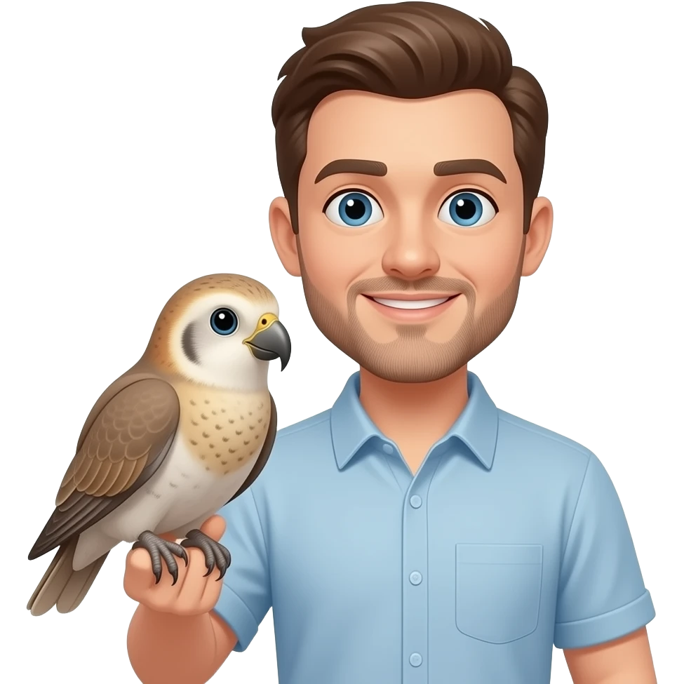 man with bird emoji