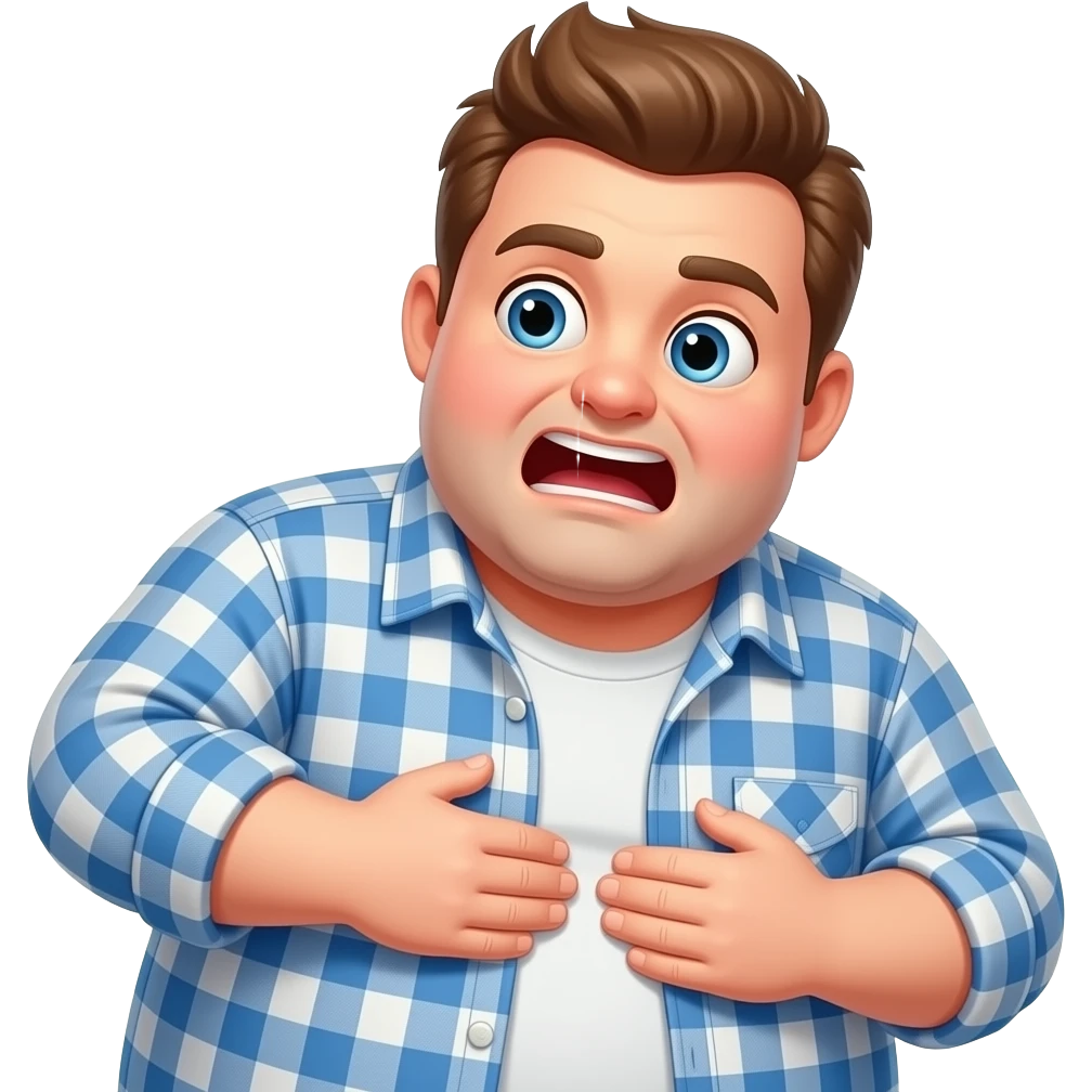 make a big fat jew slapping his belly while being gassy emoji