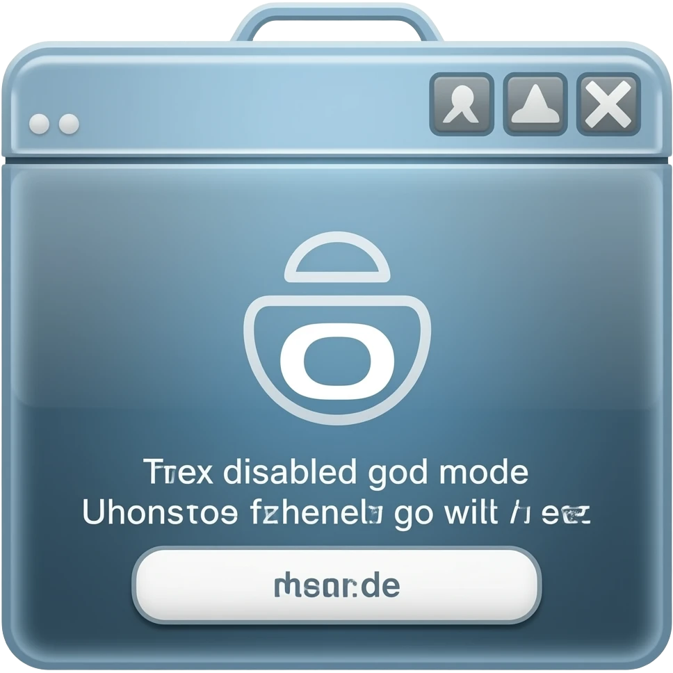 (dont add people) There’s no “god mode” here emoji