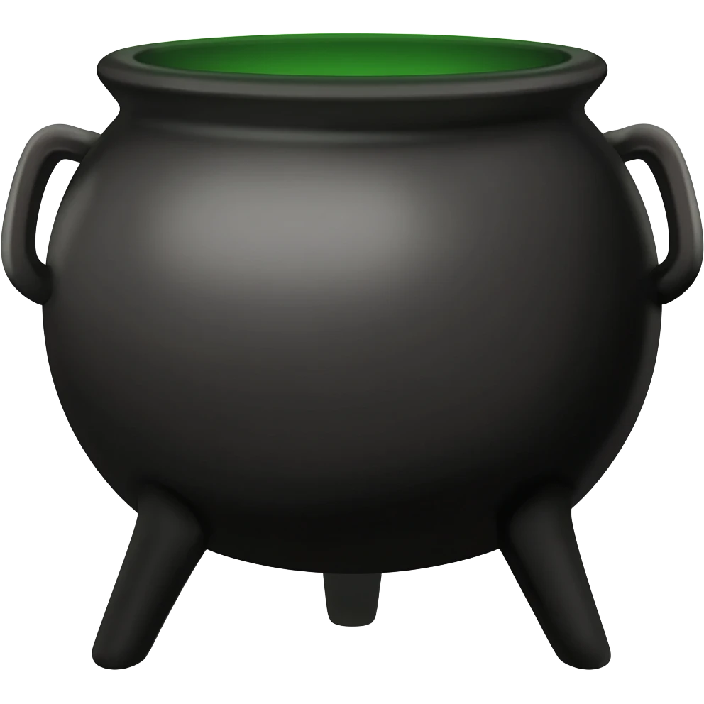 Witches cauldron emoji
