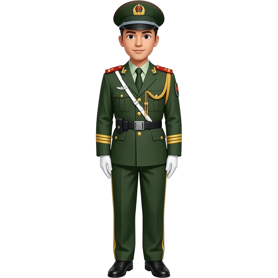 中国军队礼服 全身 emoji