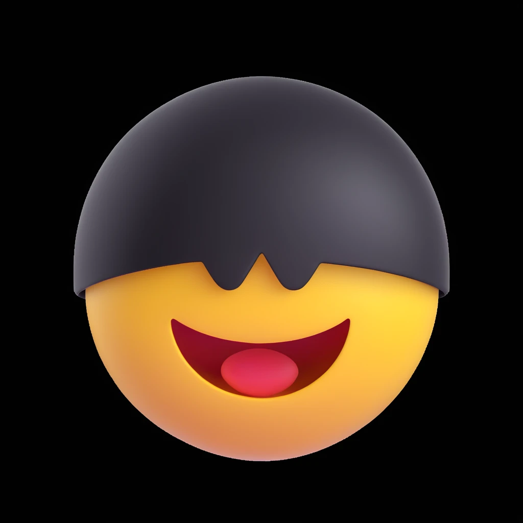Convert this photo into a 3D emoji in Apple style, smooth and glossy, minimal details, white background. emoji