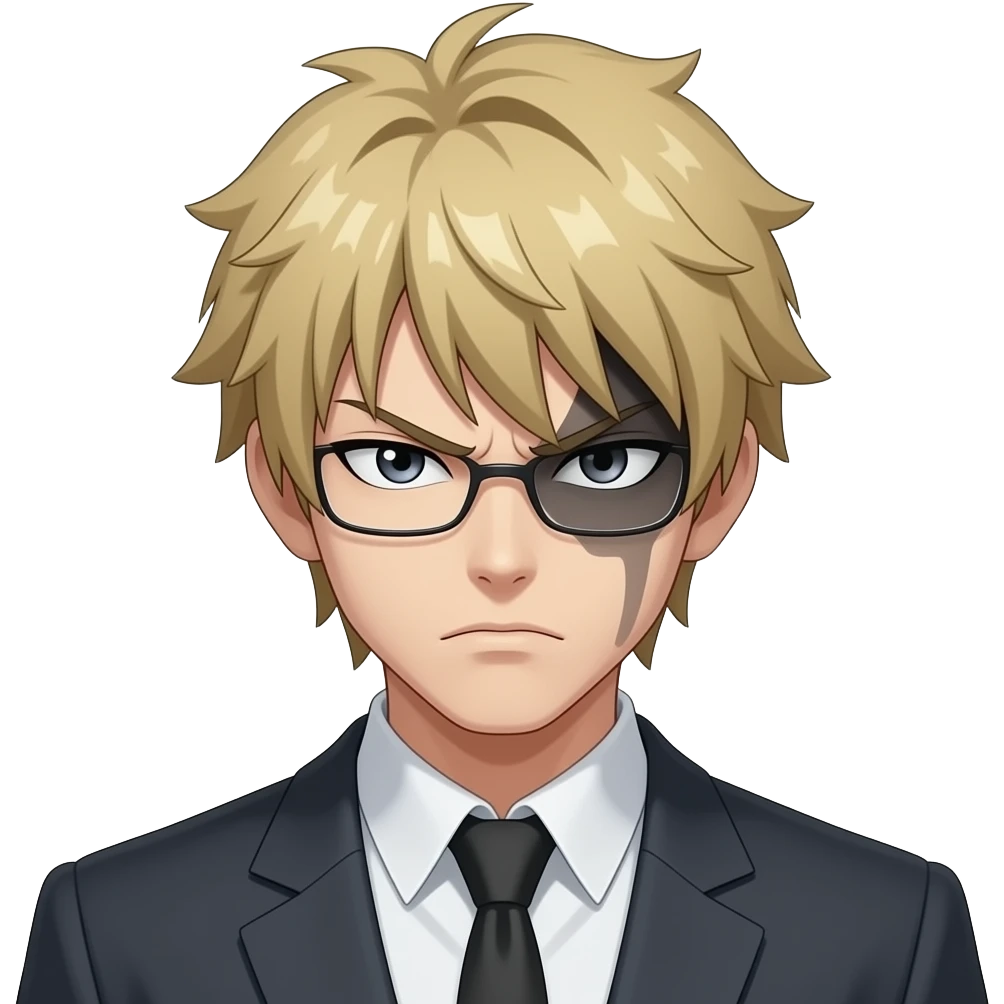 Sinirle bakan ve aşırı ciddi duran bir anime karakteri çiz yüzüne gölge düşebilir sinirli ve tehlikeli olmali bu anime karakteri jojo emoji