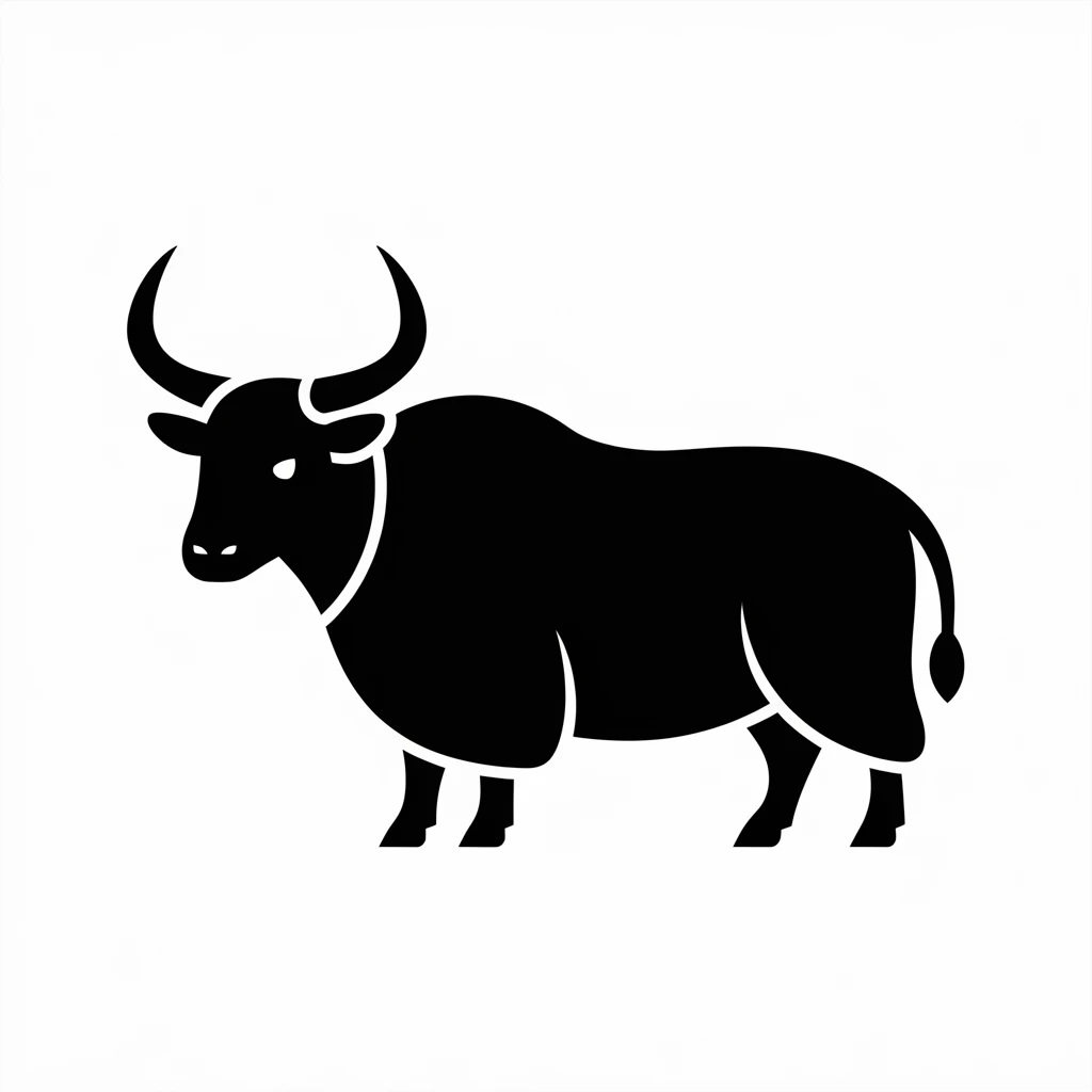 Yak icon black silhouette emoji