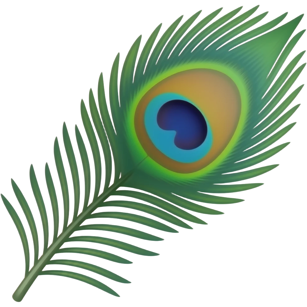 Make a peacock feather emoji emoji