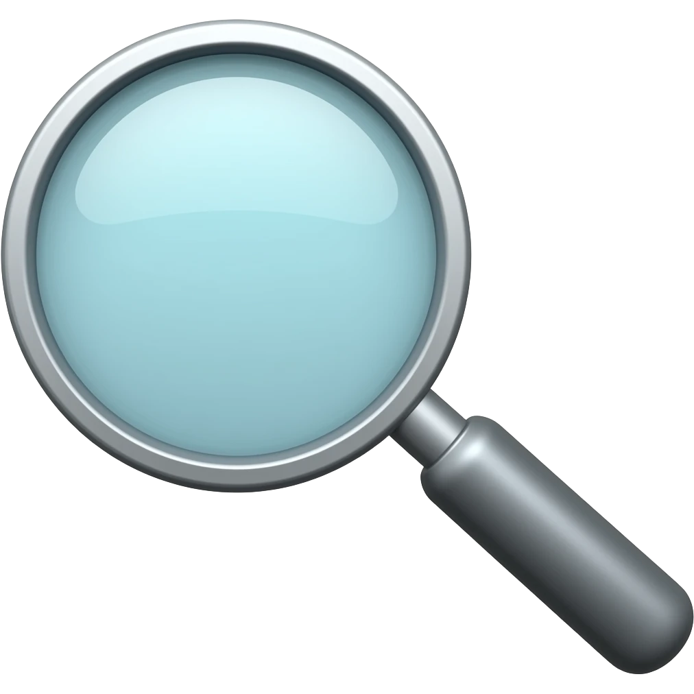 magnifying glass emoji