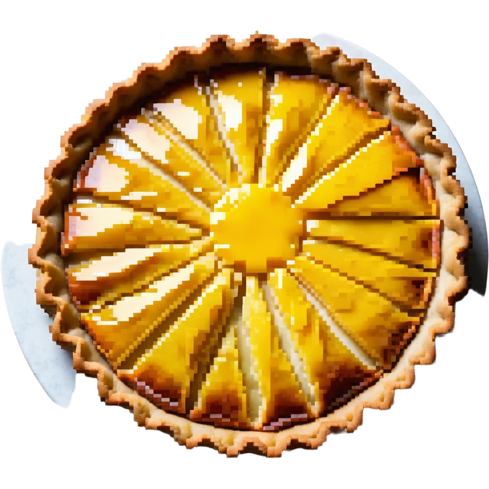 typical Portuguese pastry pastel de nata golden custard tart in a flaky crust emoji