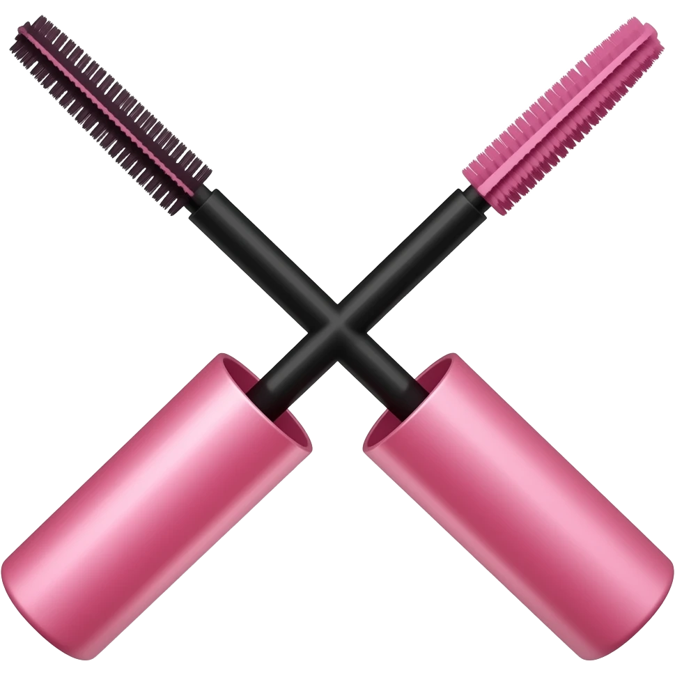 Pink disposable mascara wand emoji