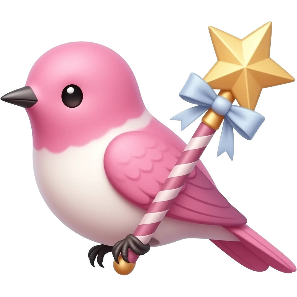 pink coquette cutesy magical wand emoji