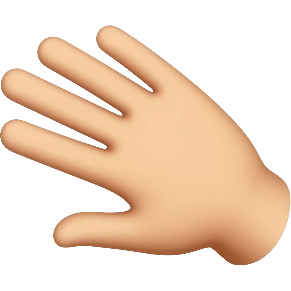 can i have this flipped and without the torch, just the HAND emoji