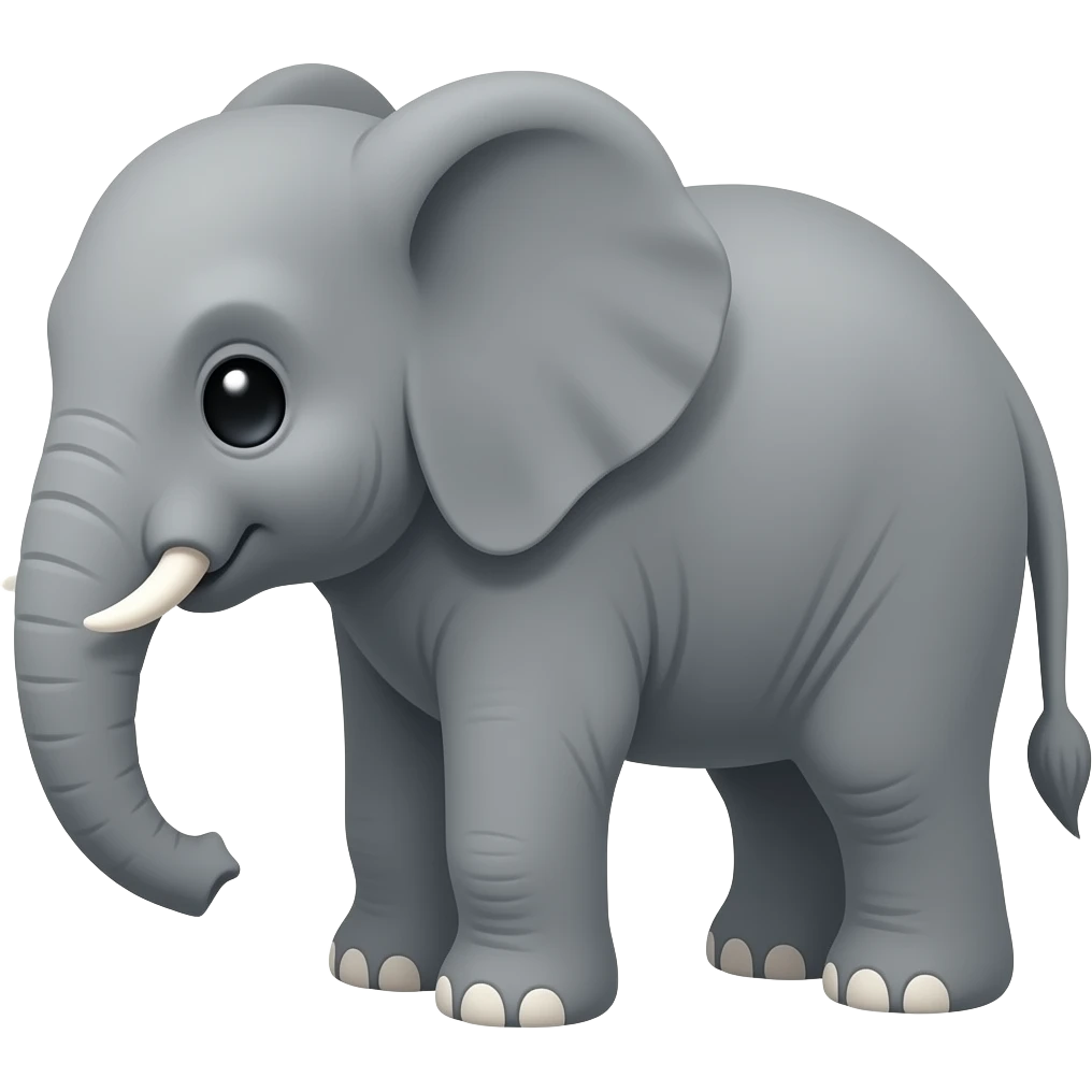 Small Baby elephant emoji (full body) emoji