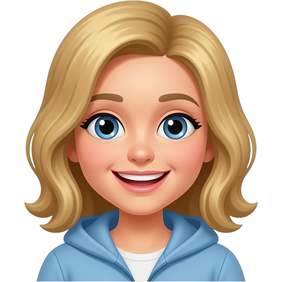 Make the expression of being super happy emoji