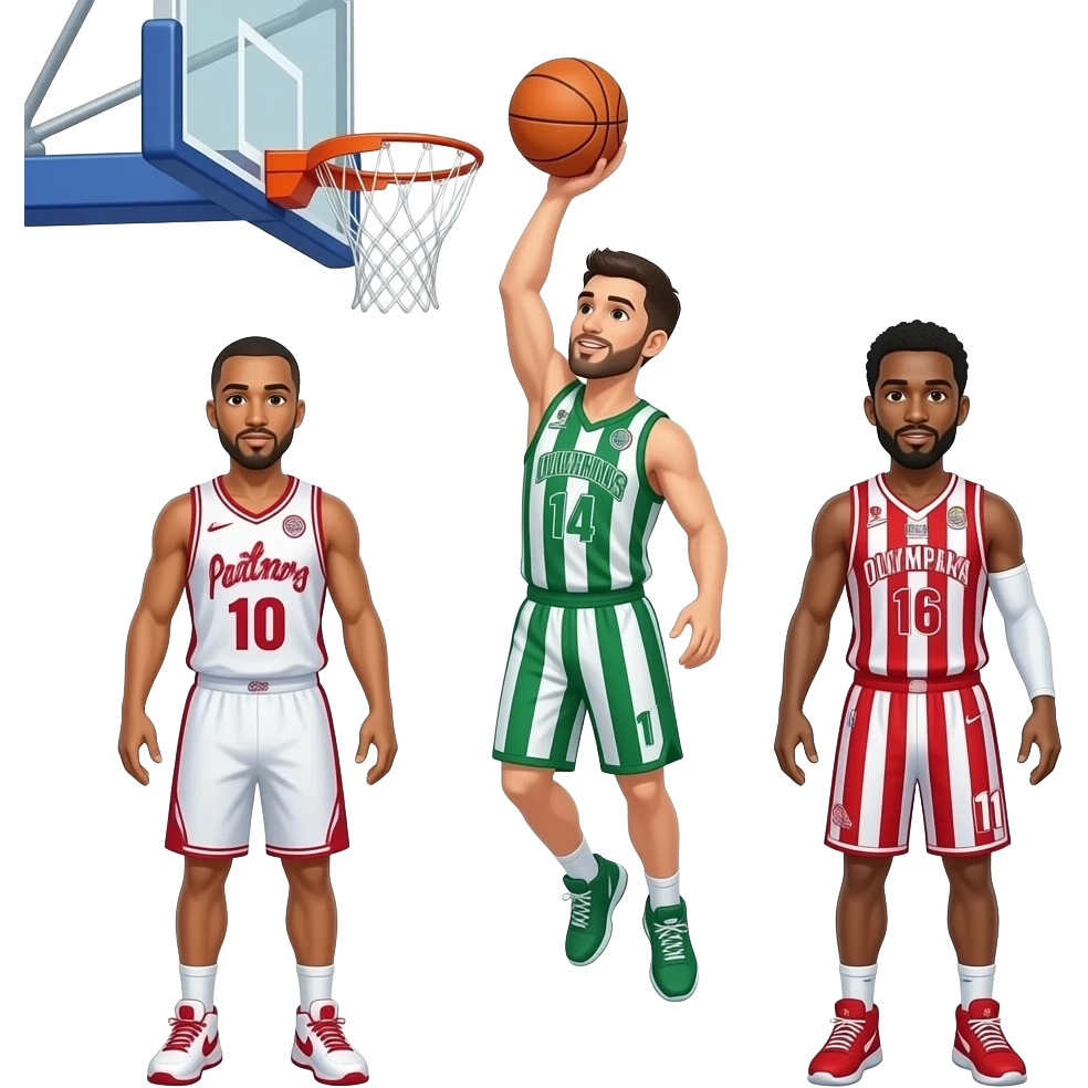 Lessor dunking against Fall panathinaikos vs olympiakos jersey emoji