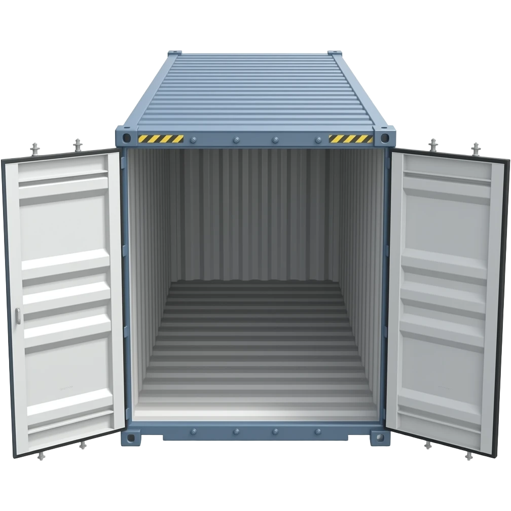 shipping container open doors emoji