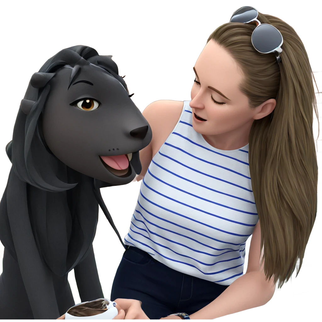 girl with striped shirt outdoors emoji
