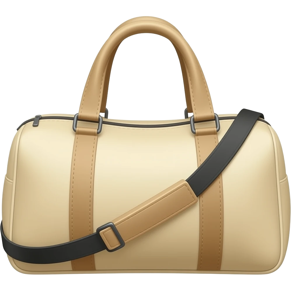 Bolso ejercio beige emoji