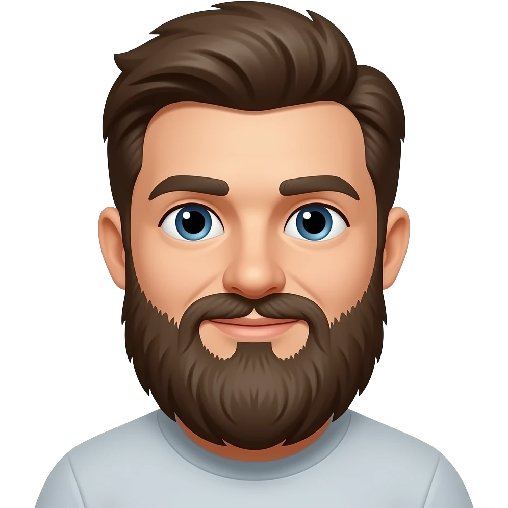 Change beard to full goatee emoji