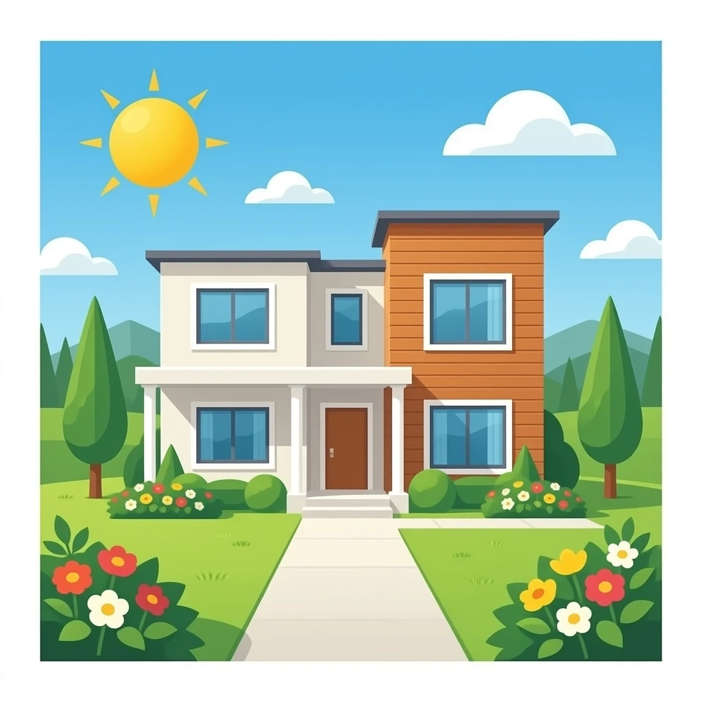 Ginat Modern house emoji