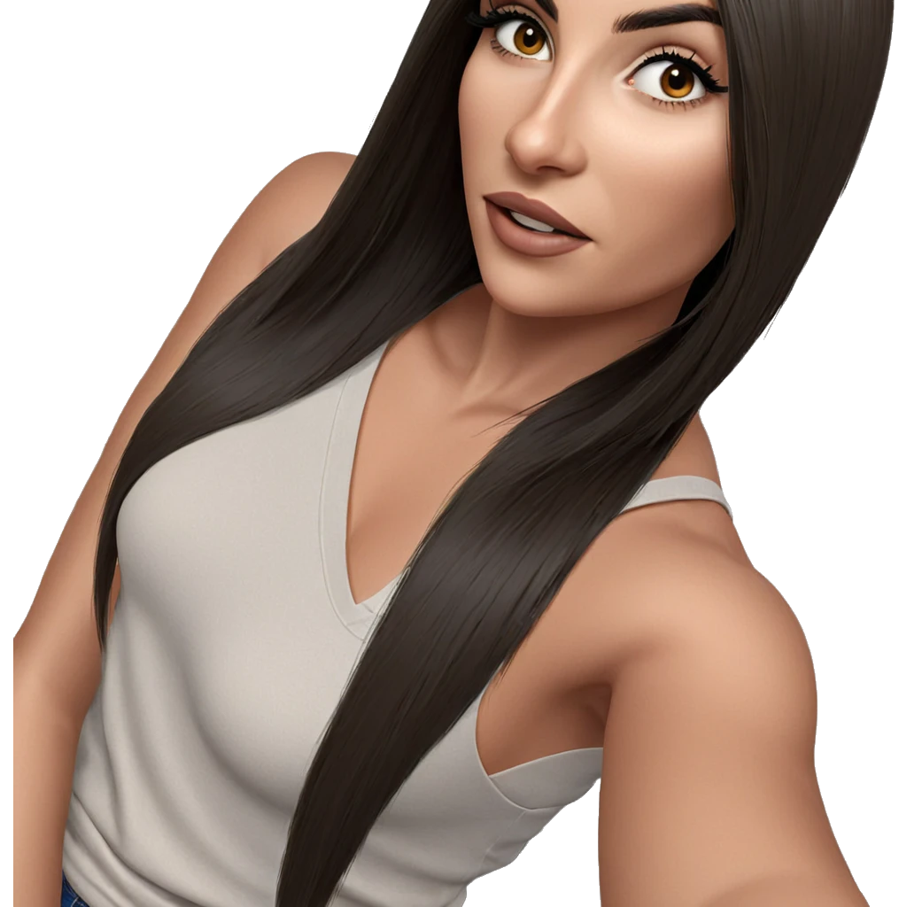 realistic portrait of girl emoji