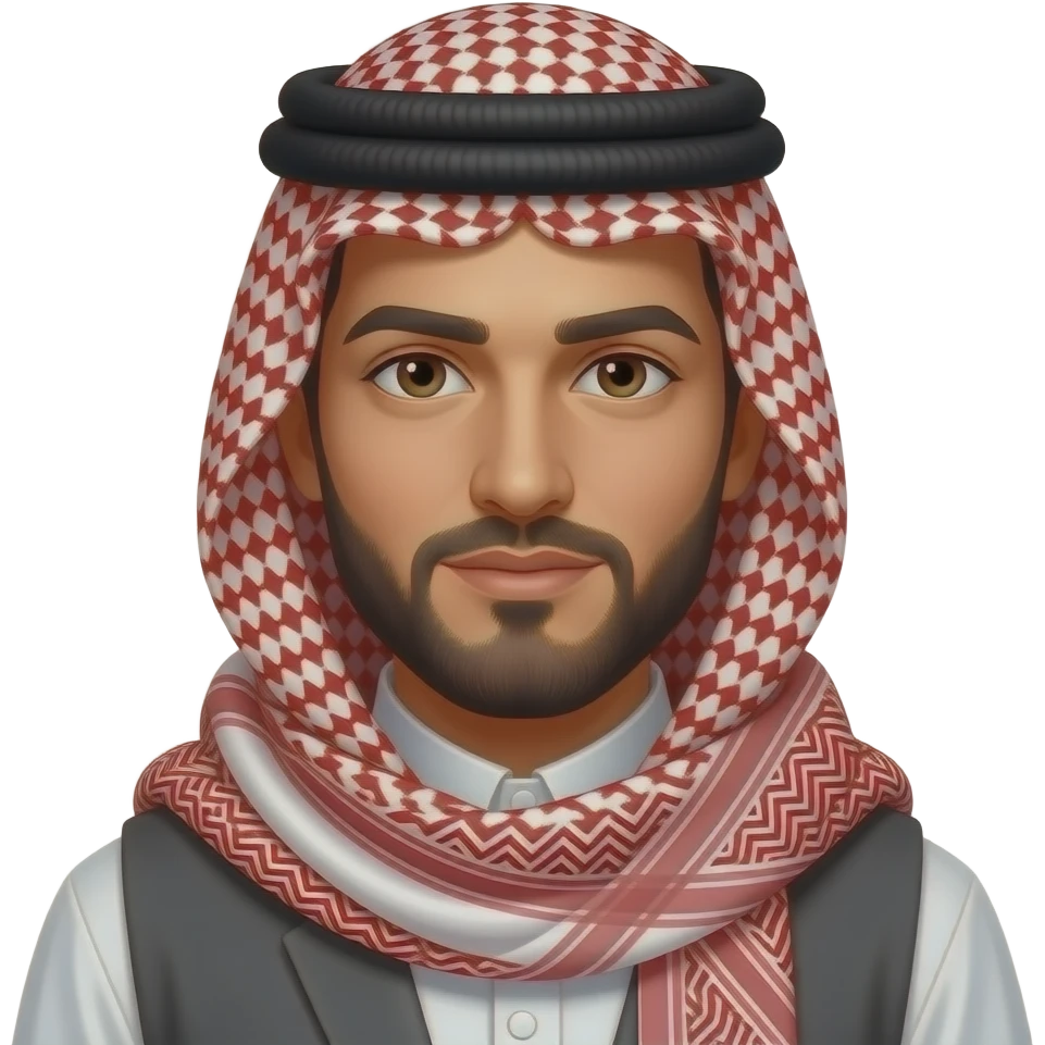 رجل عربي لابس عكال عراقي emoji