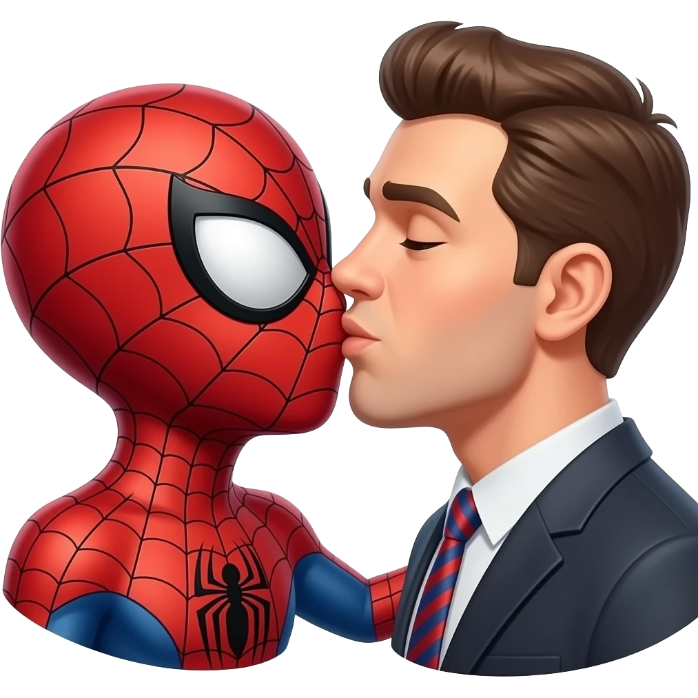 Spider man kissing 67 royce emoji