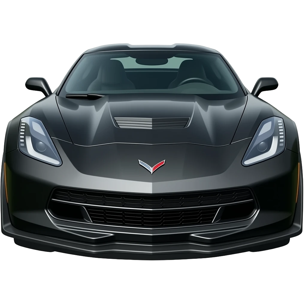 Black chevrolet corvette emoji