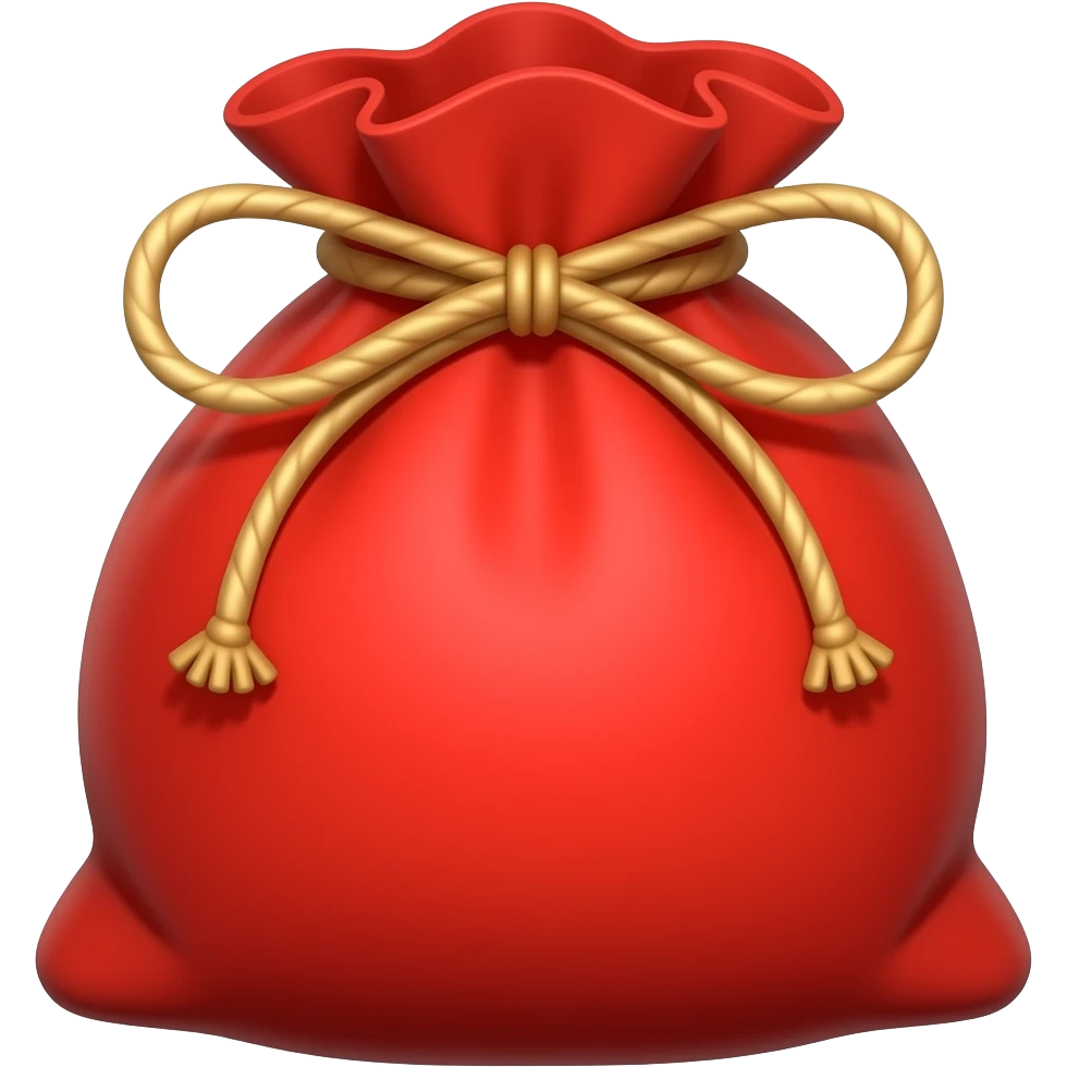 sacolinha vermelha emoji