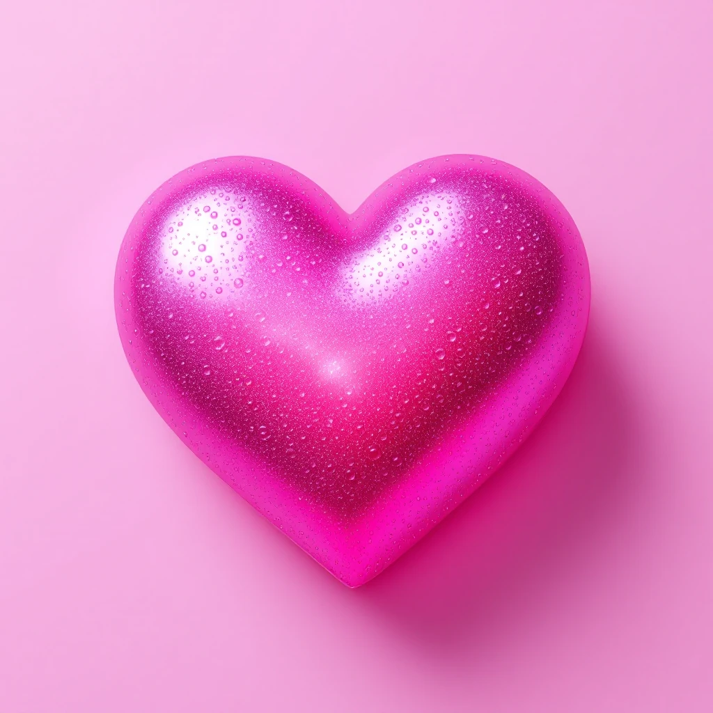 heart with a bubble texture emoji