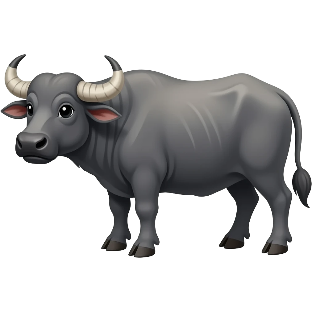Cartoon water buffalo emoji