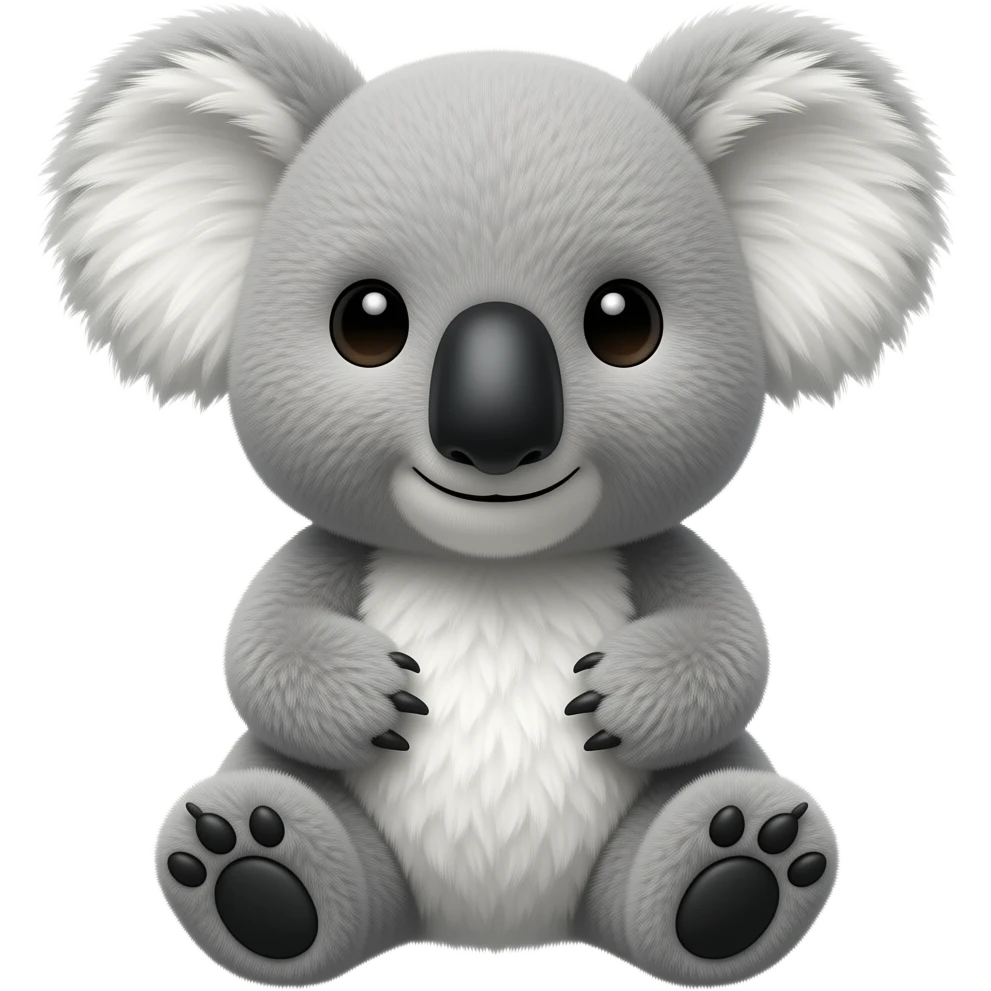 koala stuffed animal emoji