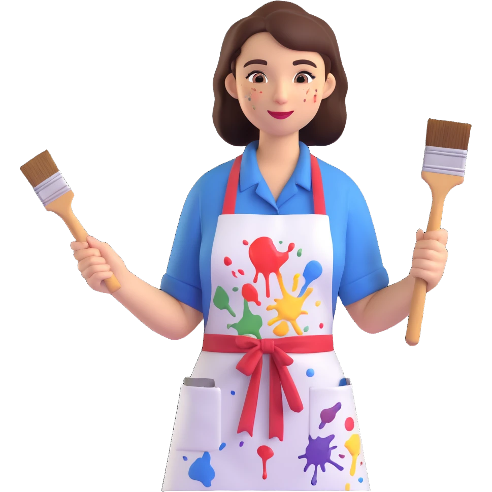 female painter emoji