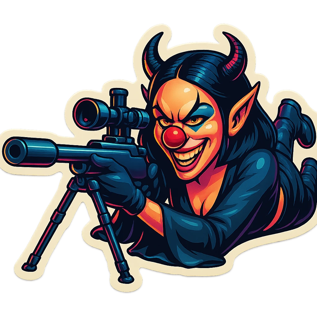 Render this image as a retro sticker with vibrant colors, bold outlines, single subject, and transparent background. emoji